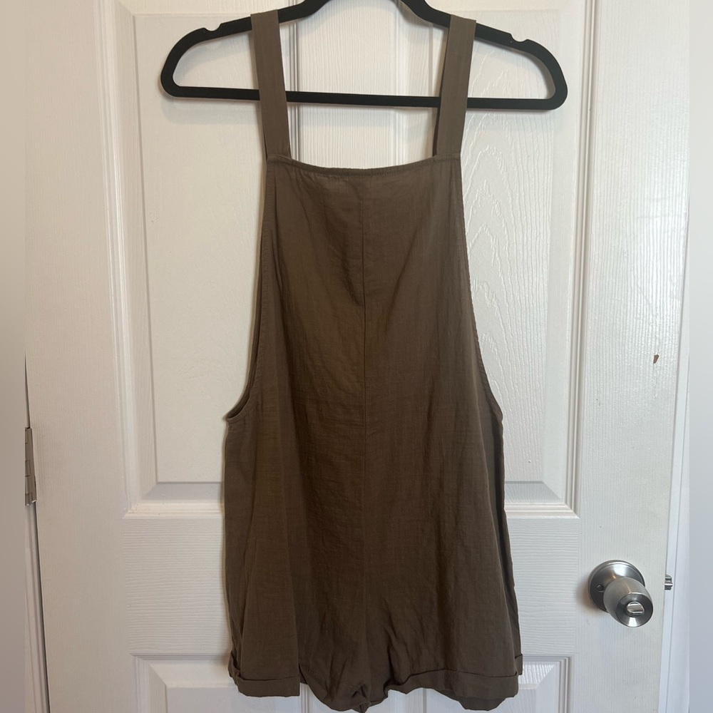 SheIn Wide Leg Rolled Hem Overalls - Picture 5 of 6